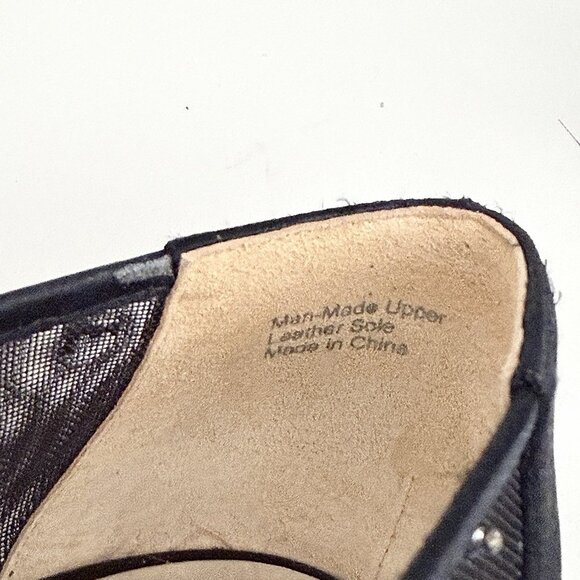 Badgley Mischka Black Onyx Mesh Embellished Kitten Heel Women’s Size 8 - Picture 10 of 10